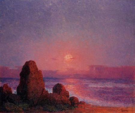 unknow artist Sunset of the Breton Coast Norge oil painting art